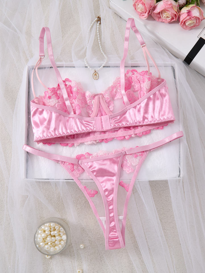 2025 Women’s Sexy Nude Lingerie Set – Bralette, Panty &amp; Corset-Inspired Design | NOMV