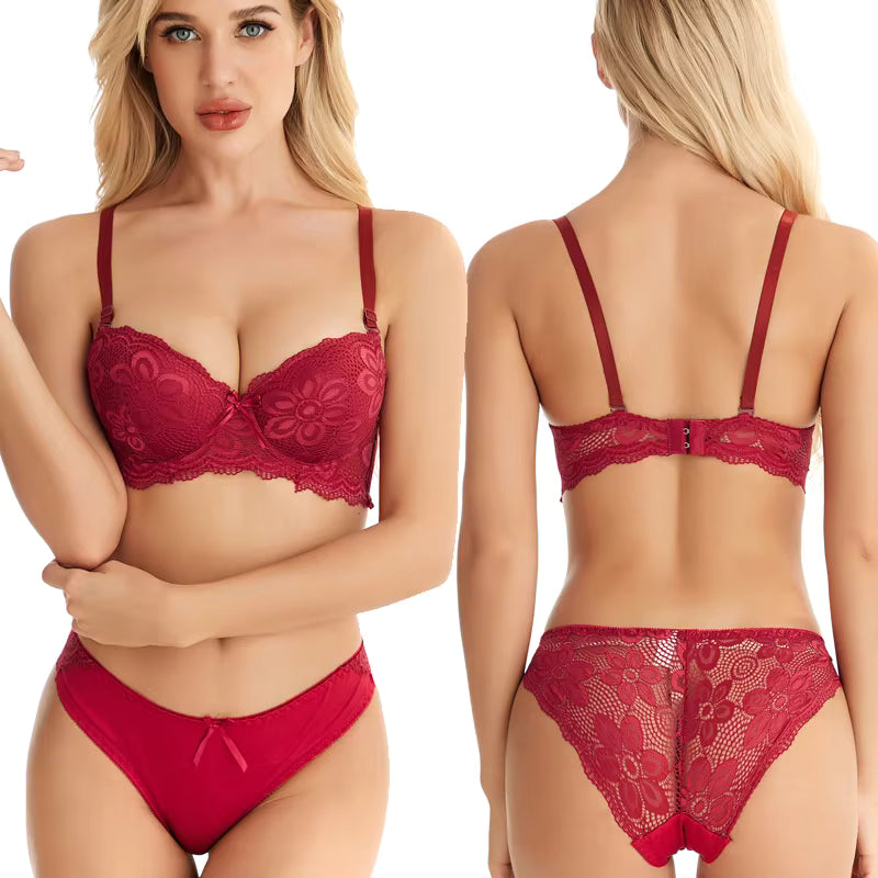 Women’s Sexy Lace Lingerie Set | Bra & Panty Underwear