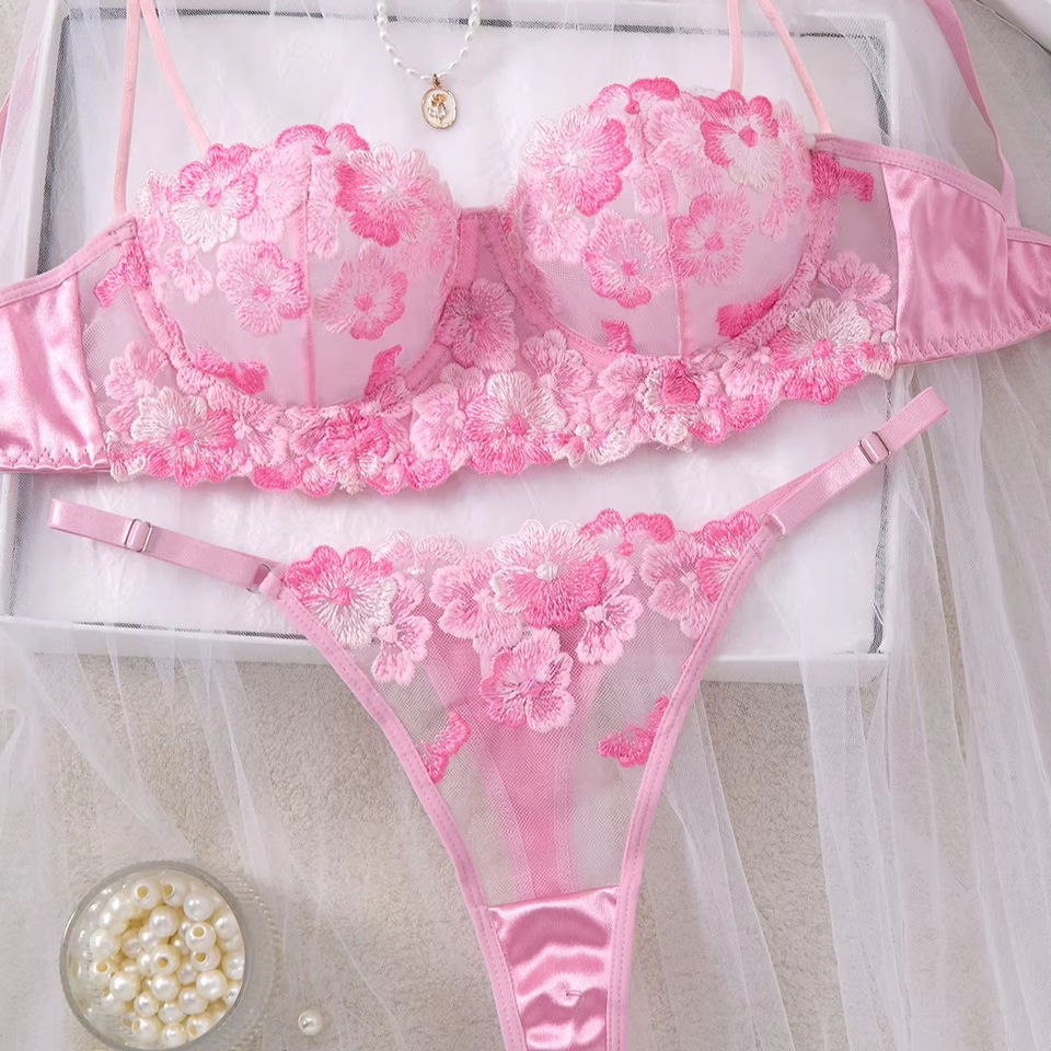 2025 Women’s Sexy Nude Lingerie Set – Bralette, Panty &amp; Corset-Inspired Design | NOMV